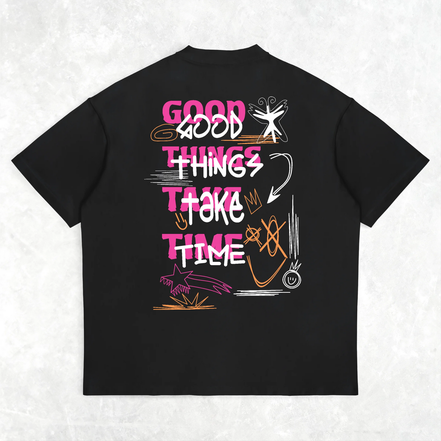 Good Things Take Time| Boxy Style Graphic T-Shirt