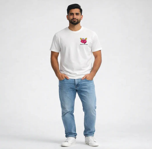 Don't Mess my Brain | Boxy Style Graphic T-Shirt