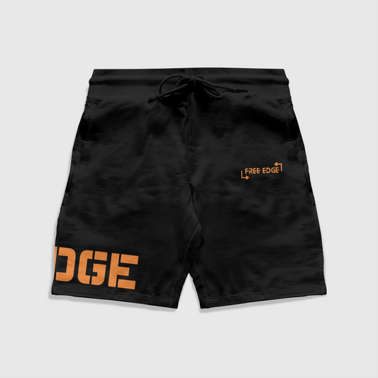 Free Edge Printed Shorts with Drawstring Closure and Pockets