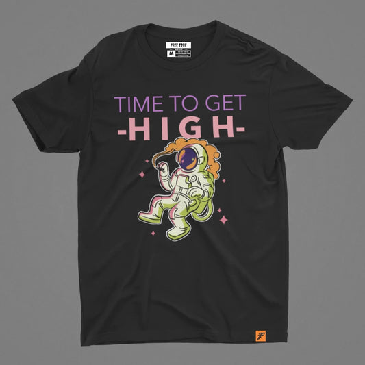 Time To Get High | Graphic Printed T-Shirt